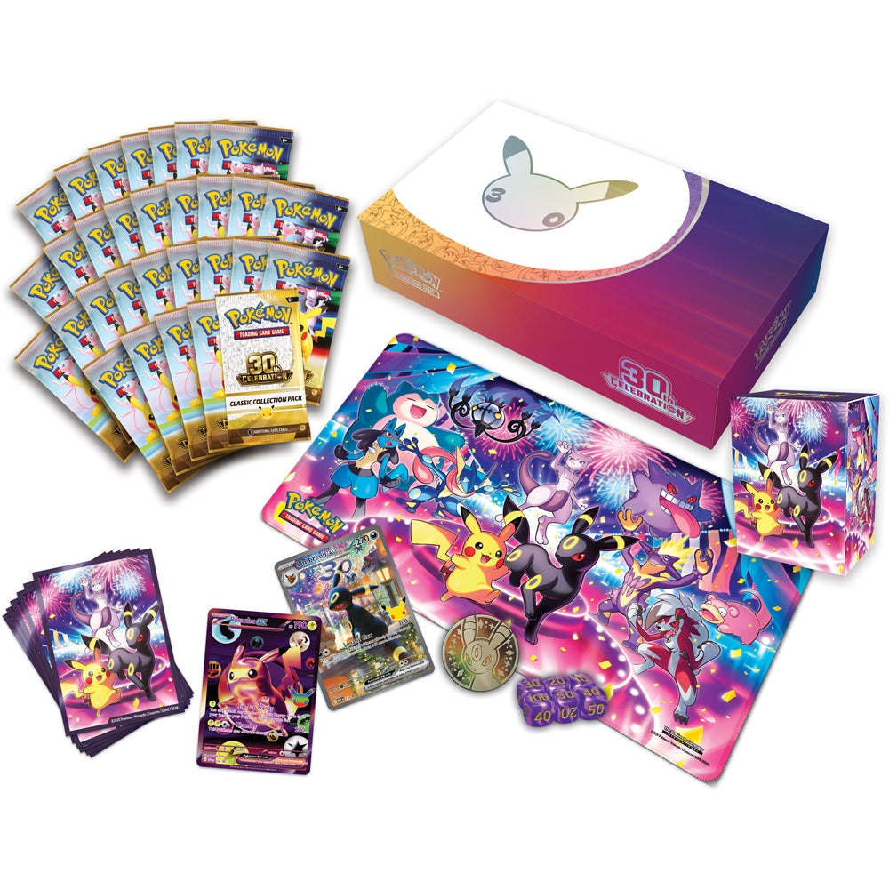 Pokémon TCG: 30th Celebration Ultra-Premium Collection – Night (Pikachu ex & Umbreon ex) – Pre-Order