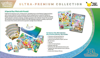 Pokémon TCG: 30th Celebration Ultra-Premium Collection – Day (Pikachu ex & Espeon ex) – Pre-Order