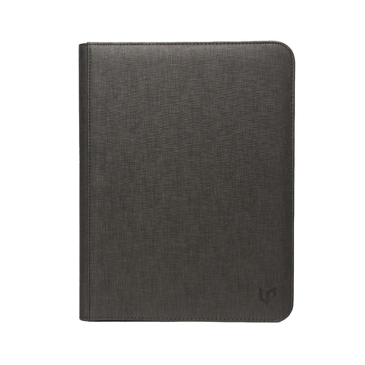 Ultra Pro 9-Pocket Zippered Premium Pro-Binder, black, front view closed