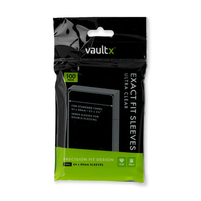 Vault X Exact Fit Card Sleeves 100 count retail pack