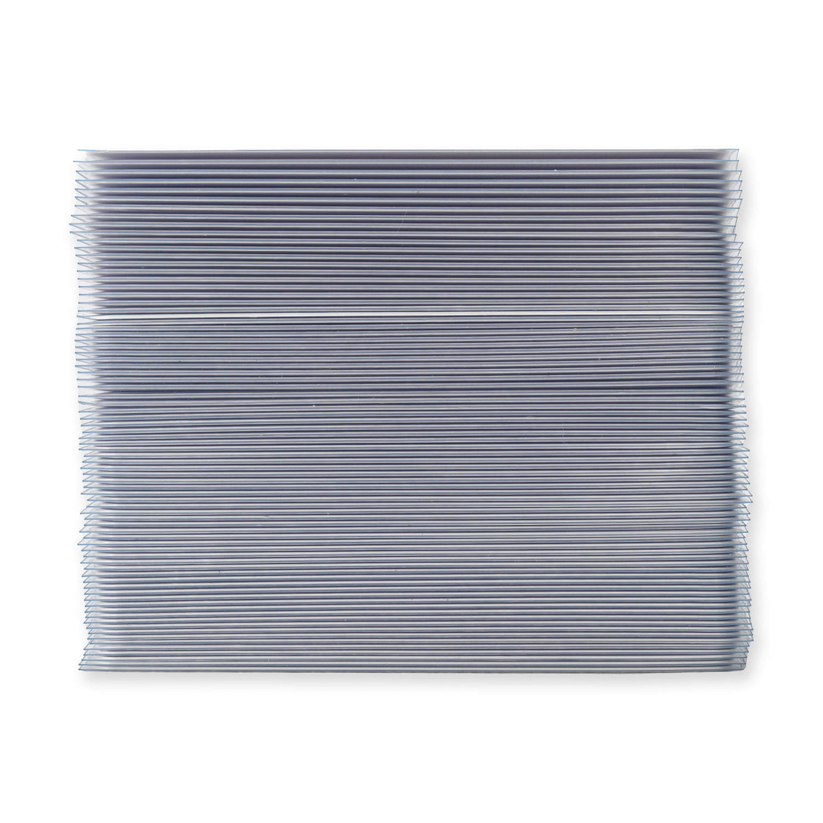 Vault X Exact Fit Card Sleeves stack, edge view