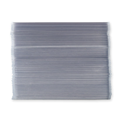 Vault X Exact Fit Card Sleeves stack, edge view