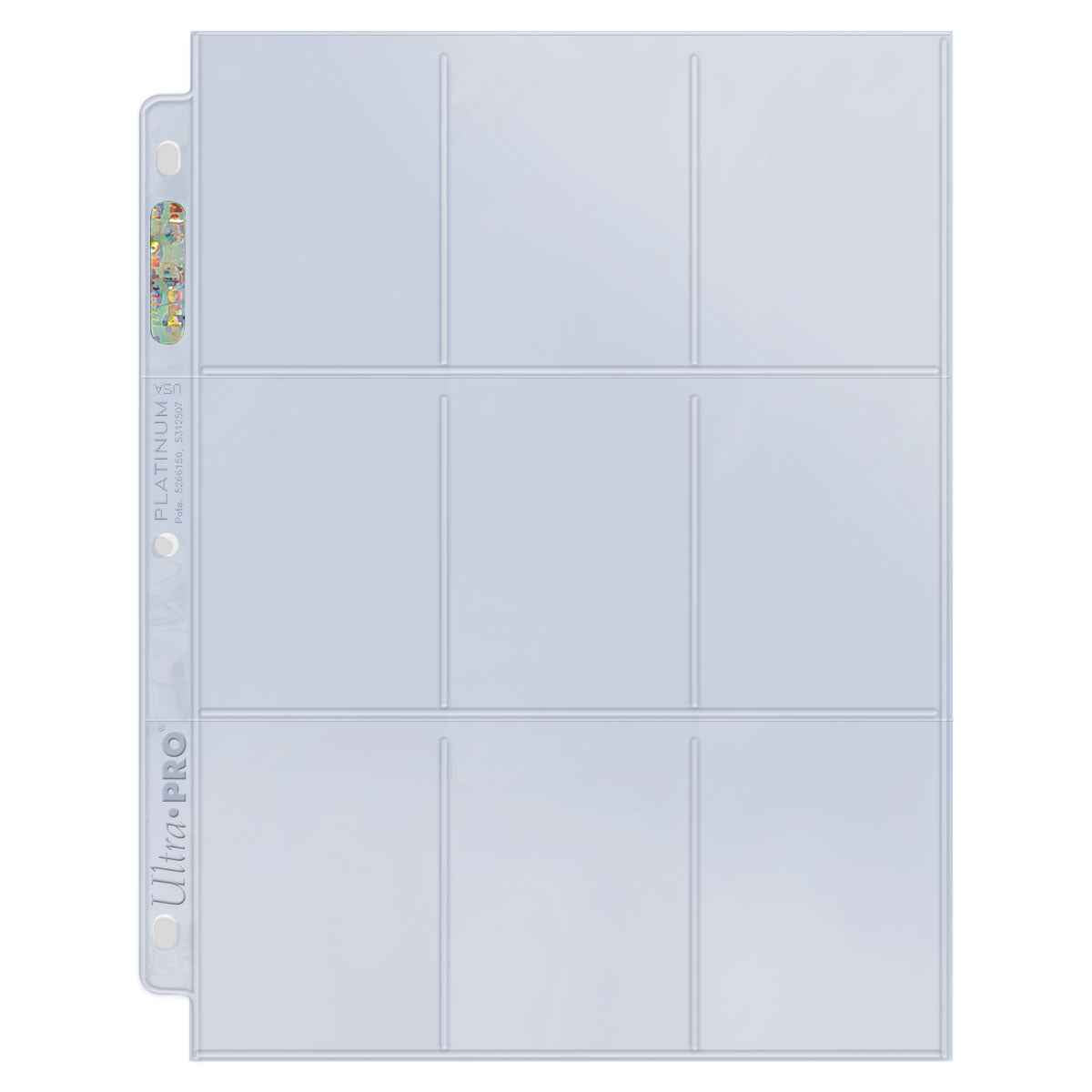 Ultra Pro Platinum Series 9-Pocket Page, front view