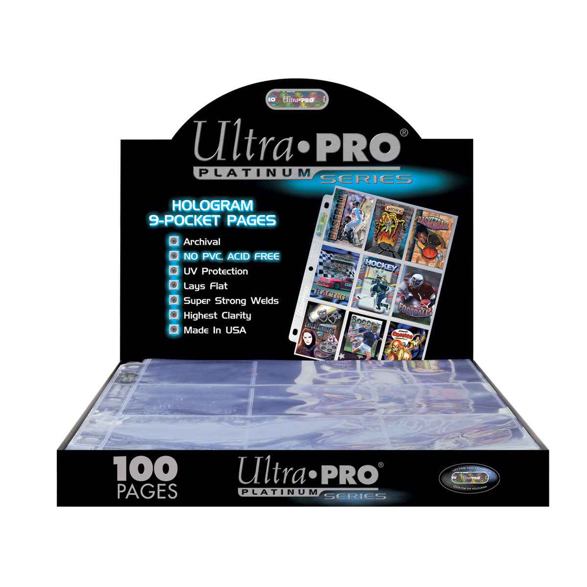 Ultra Pro Platinum Series 9-Pocket Pages 100 count retail box