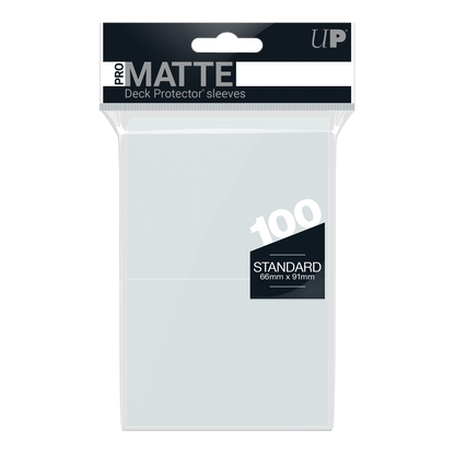 Ultra Pro Pro-Matte Standard Sleeves 100 count Clear pack, front