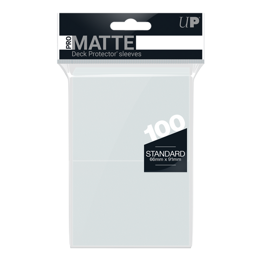 Ultra Pro Pro-Matte Standard Sleeves 100 count Clear pack, front