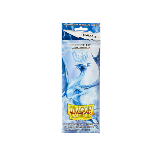 Dragon Shield Perfect Fit Sealable Clear inner sleeves, 100-count pack