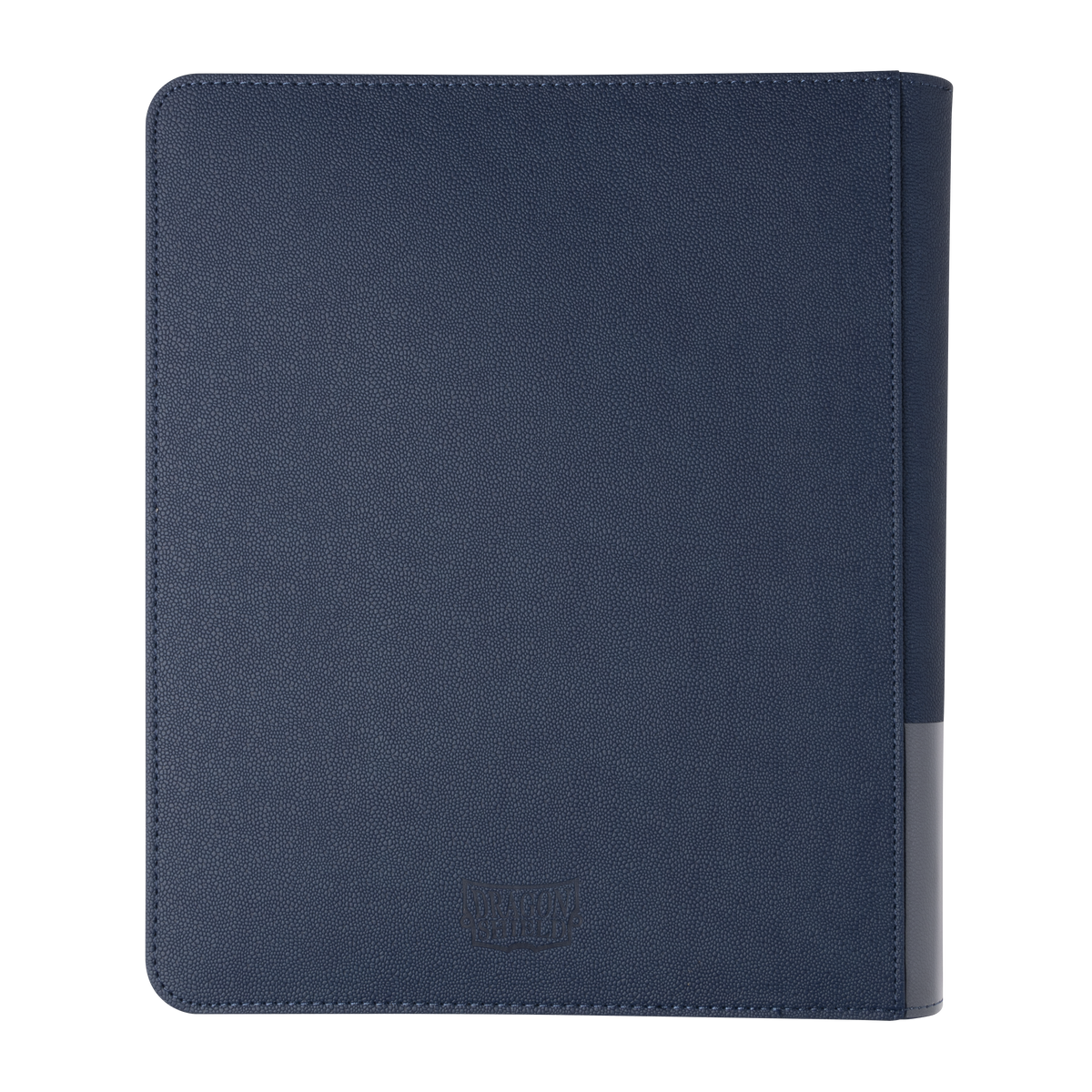 Dragon Shield Card Codex Zipster Binder Regular, Midnight Blue, open with 18-pocket pages