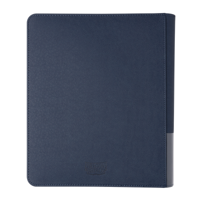 Dragon Shield Card Codex Zipster Binder Regular, Midnight Blue, open with 18-pocket pages