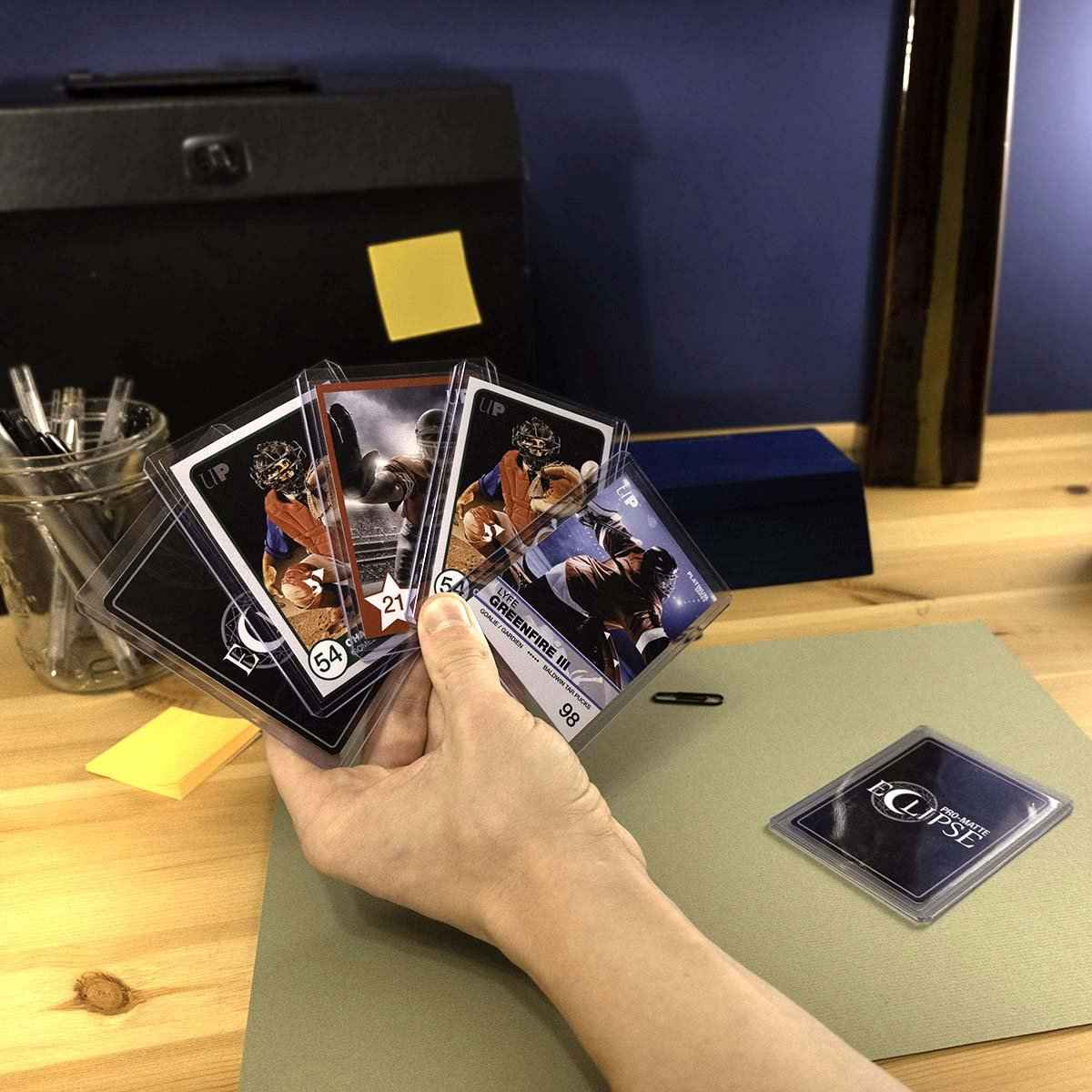 Ultra Pro toploader with a card inserted