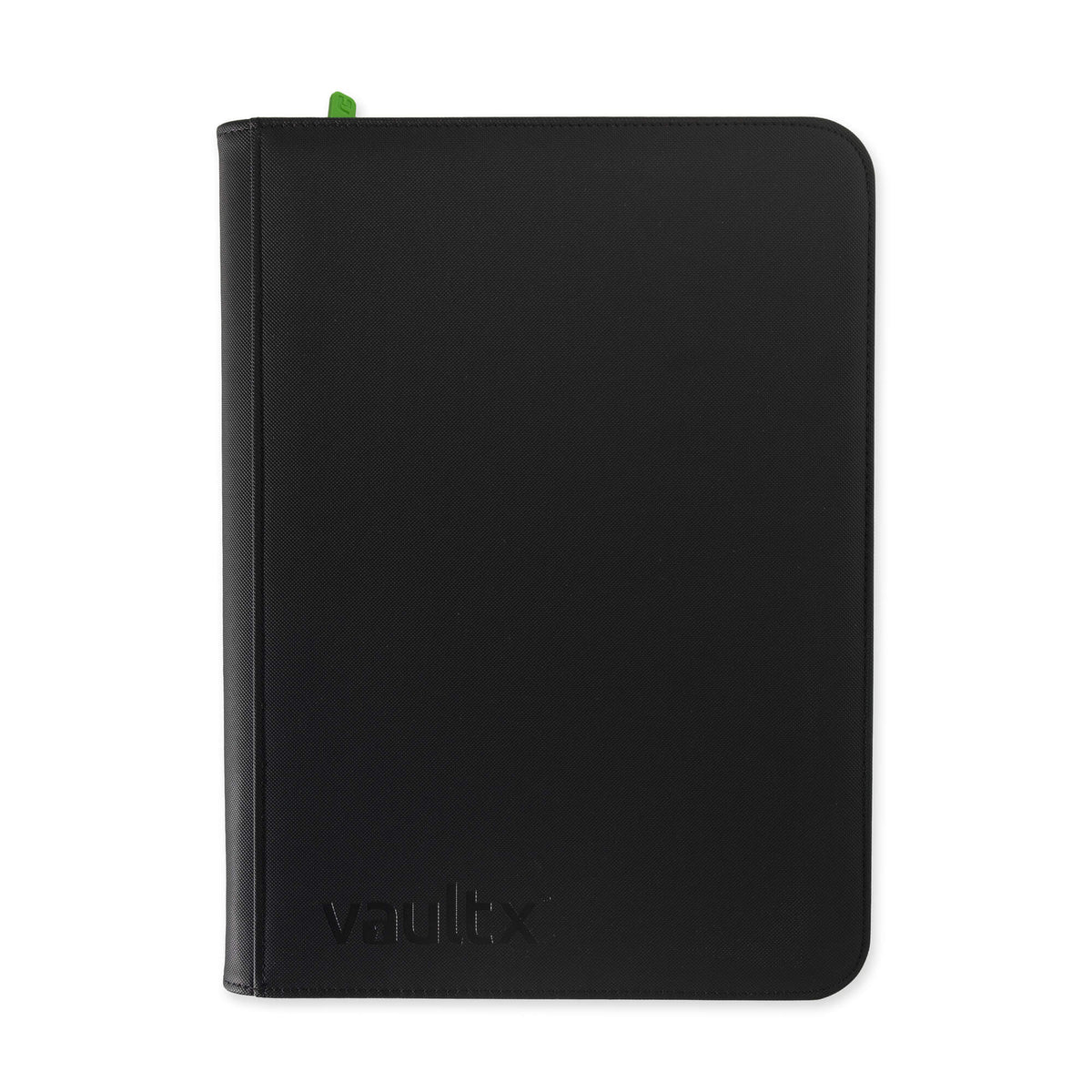 Vault X Exo-Tec 9-Pocket Zip Binder in Signature Black, front cover