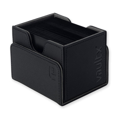 Vault X Exo-Tec Sideloading Deck Box 100+, black, angled view